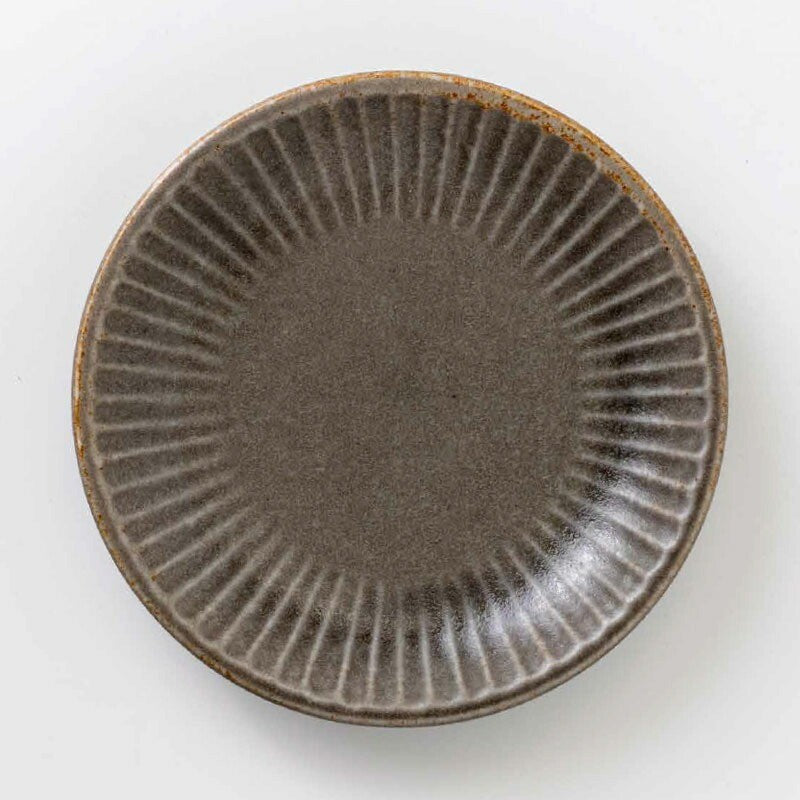 日本製 tetote 窯變不規則紋理盤15 / 21公分 | 圓盤 淺盤 日式盤