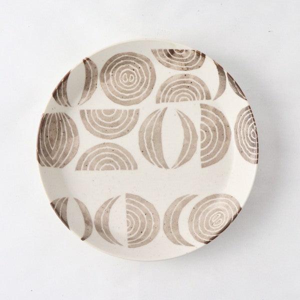 日本製 美濃燒 蔬果系列造型陶瓷餐盤 14cm|水果盤 圓盤 點心盤