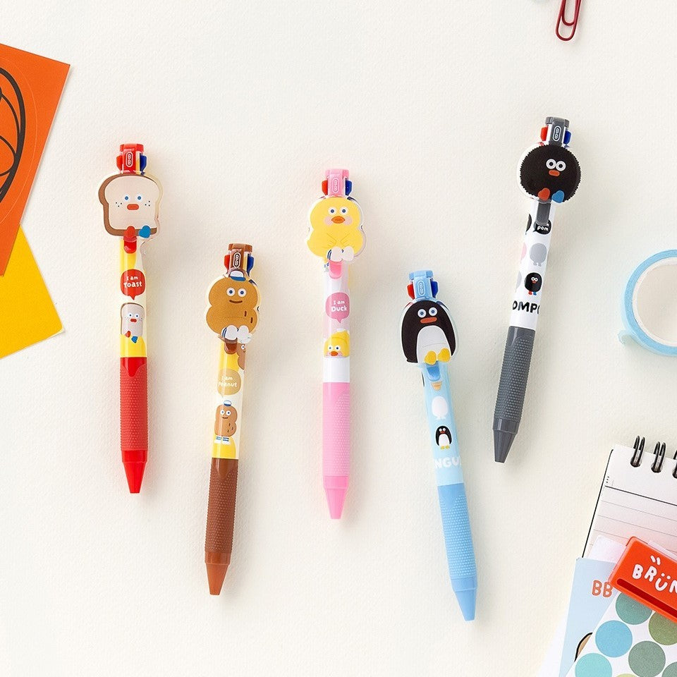 韓國 Romane 三色中性筆0.4mm | 原子筆 造型原子筆 按壓原子筆 韓國文創