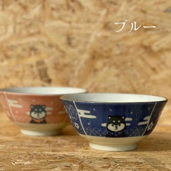 日本製 美濃燒 柴犬陶瓷碗 大碗 兩色 | 丼飯碗 拉麵碗 大湯碗 碗公 造型碗