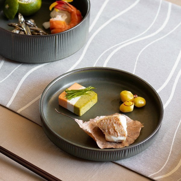 日本製 Roots 蓬萊 可堆疊碗盤 兩色可選 | 桐木風格 圓盤 咖哩碗 分隔盤