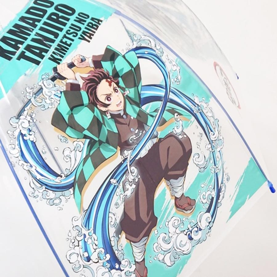 日本 鬼滅之刃 兒童透明直立雨傘 柱 禰豆子 炭治郎|兒童傘 大傘面 輕量雨傘 透明雨傘