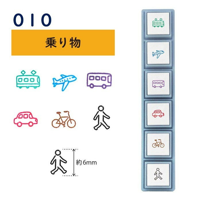 日本 KODOMO NO KAO Pochitto Pick!可拆卸連續按壓印章 | 手帳印章 連續印章