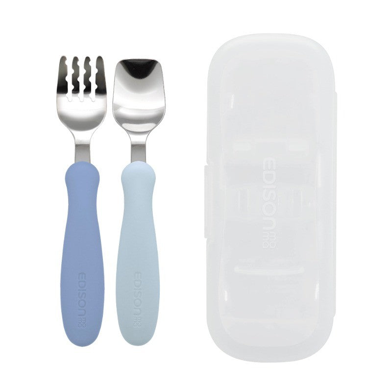 日本製 Edison mama 幼兒學習餐具組 | 兒童餐具 學習餐具組 附收納盒