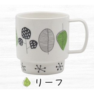 日本製 小倉陶器 Nordic 北歐風格 馬克杯 豆皿 | 飛鳥 樹葉 貓咪