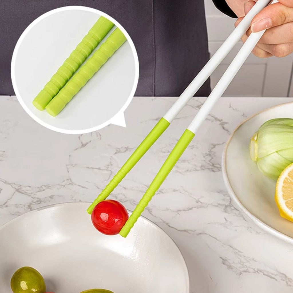 日本製 ECHO 矽膠 多功能料理筷 30cm | 防滑 矽膠 撈麵筷 炸物筷 長筷 公筷