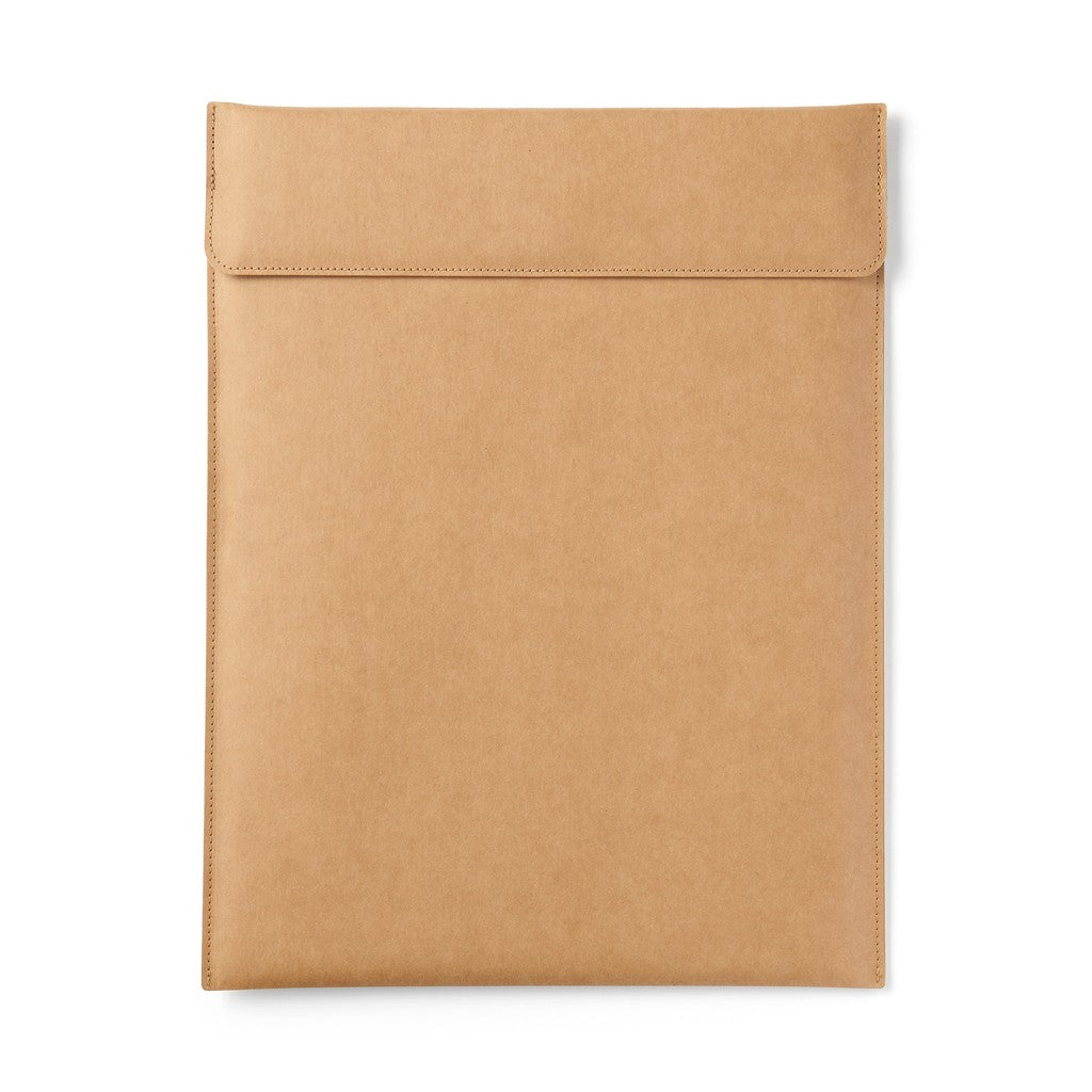 日本 無印良品 牛皮質感 13寸筆電包 限定款 棕色|筆電包 電腦包 無印良品筆電包