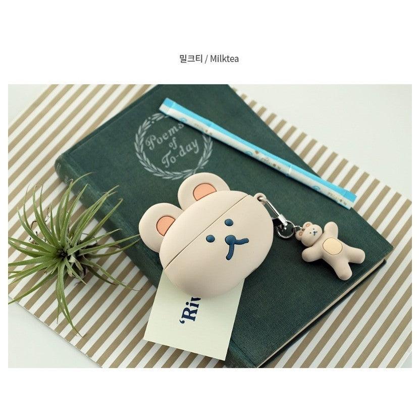 韓國 Romane 早午餐兄弟 熊熊 AirPods3矽膠保護套 附吊飾|耳機殼 耳機保護套