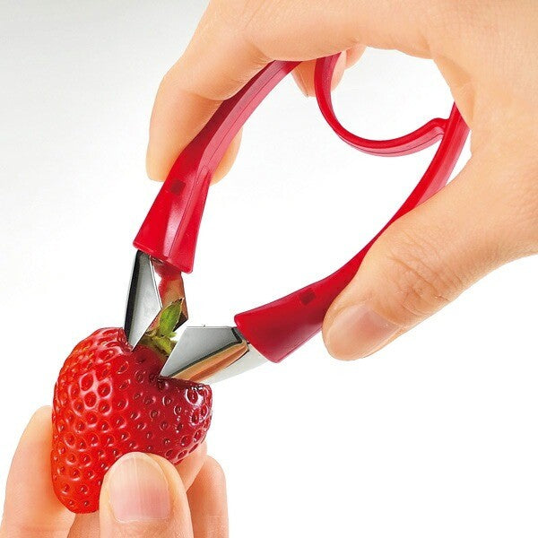 日本製 下村工業 不銹鋼蔬果蒂頭去除器 | 番茄 馬鈴薯 草莓 SHIMOMURA