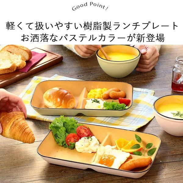 彩色樹脂分隔盤│輕量 耐熱 耐摔 露營盤 三隔盤