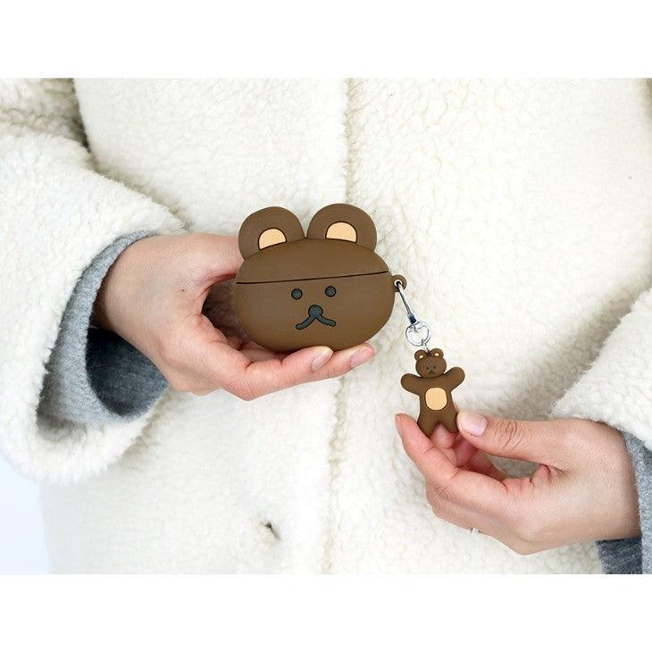 韓國 Romane 早午餐兄弟 熊熊 AirPods3矽膠保護套 附吊飾|耳機殼 耳機保護套