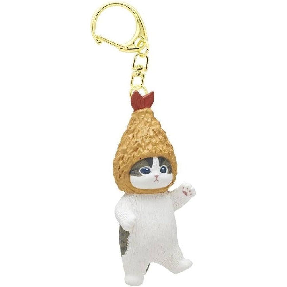 日本 KITAN CLUB 奇譚 貓福珊迪炸蝦貓公仔鑰匙圈 mofusand 扭蛋