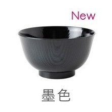 日本製 羽反全木目 木紋樹脂碗 大容量 800ml | 耐熱防摔 輕量碗 露營湯碗 兒童碗