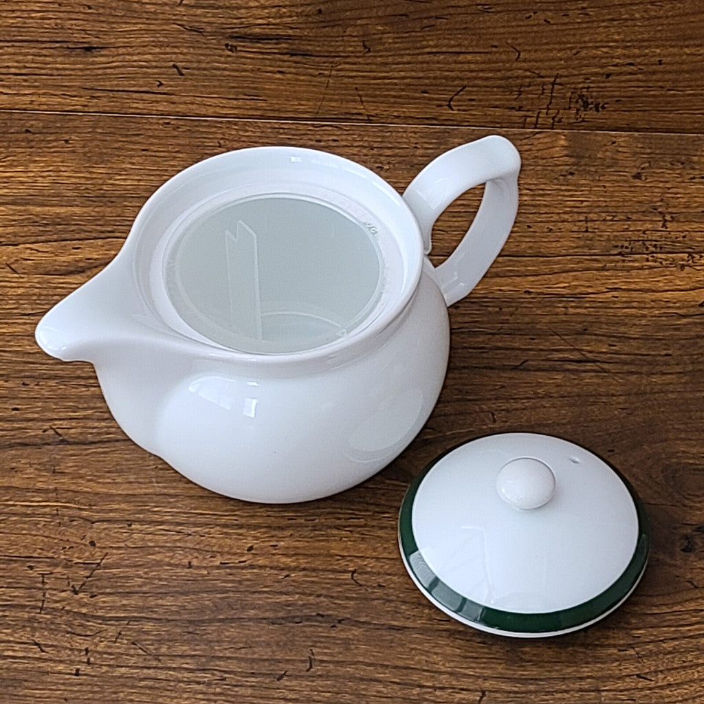 日本製 美濃燒 拿破崙白色茶壺 附茶濾 330ml︱白色 泡茶壺 急須 茶具