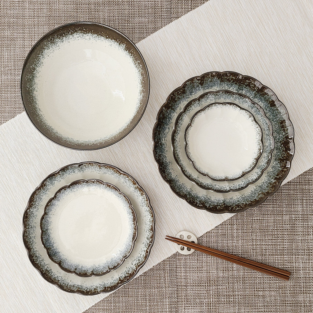 日本製 美濃燒 釉彩陶瓷盤∣深盤 淺盤 飯碗