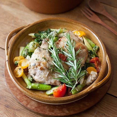 日本製 4th market 萬古燒雙耳烤盤 | 焗烤盤 陶瓷 烤箱烤盤