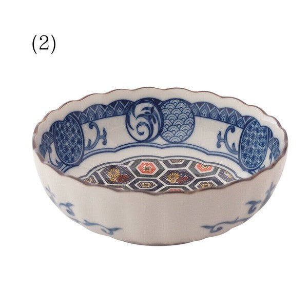 日本製 Marusan Kondo 美濃燒 藍染小花紋4.5吋碗 | 陶瓷碗 湯碗 飯碗