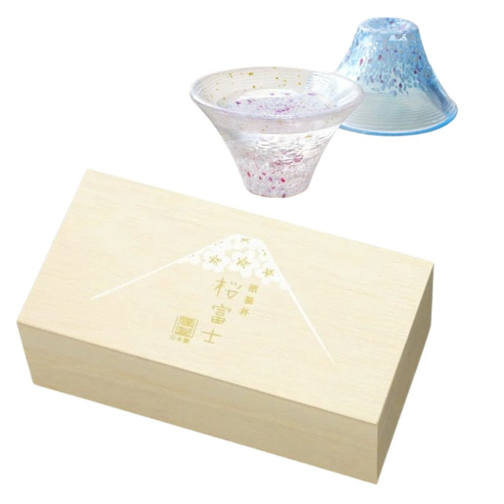 日本製 TOYO-SASAKI 櫻富士招福杯45ml | 東洋佐佐木 清酒杯 對杯