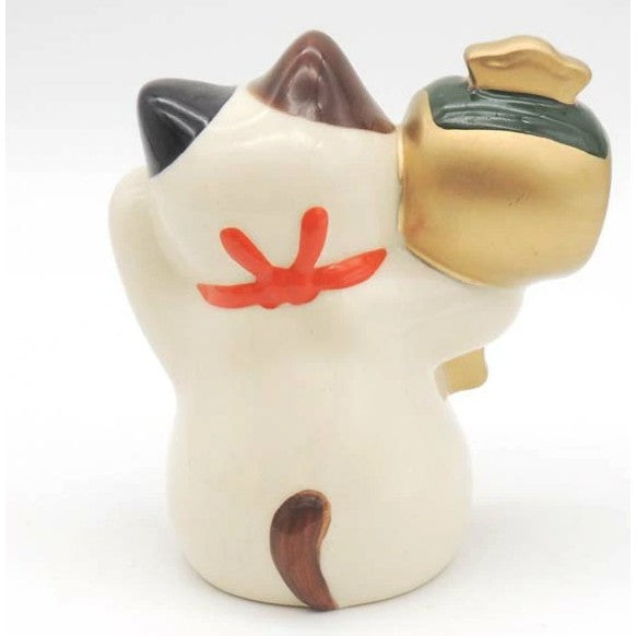 日本 藥師窯 彩繪招財貓 福財招財貓 | 金槌 開運招福 開運小物