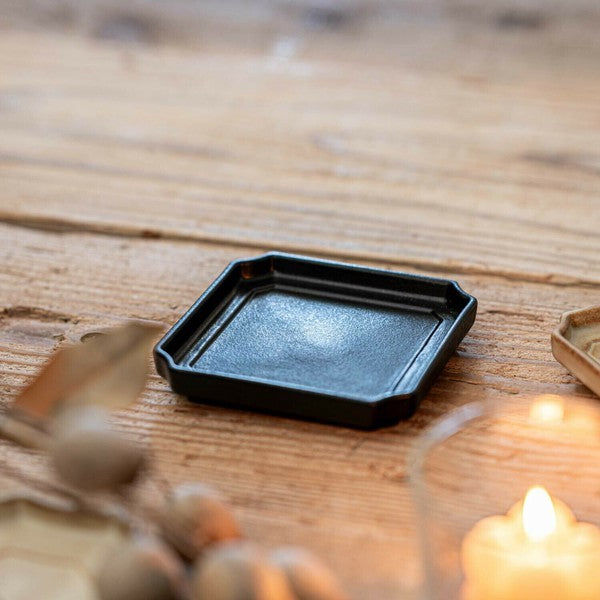 日本製 美濃燒 古董復古方盤 | 相框式餐盤 甜點盤 飾品盤 復古方盤