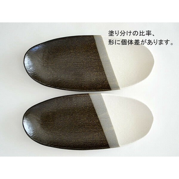 日本製 橢圓漸層長盤 | 壽司盤 魚盤 和食盤 陶瓷長盤