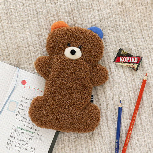 韓國文創 Romane 熊熊 筆袋 | 鉛筆盒 文具 鉛筆化妝包 鉛筆袋 筆盒