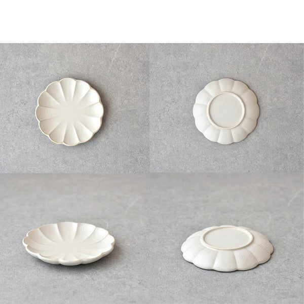 日本製 Shinogi 菊形陶瓷餐盤│小碟 淺盤 碗