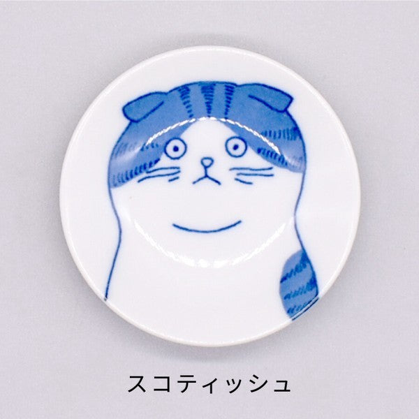 日本製 美濃燒 SHICHITA 可愛貓咪醬油碟 | 醬油碟 小盤子 迷你醬料碟