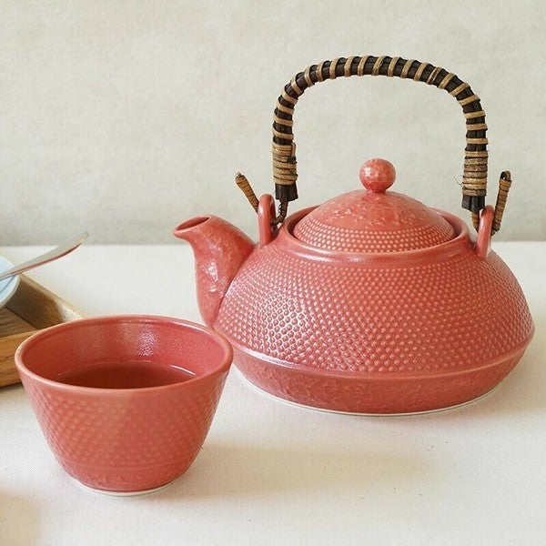 日本 南部鐵器 土瓶茶具 | 附濾網 四色 土瓶蒸 煎茶壺 煎茶碗