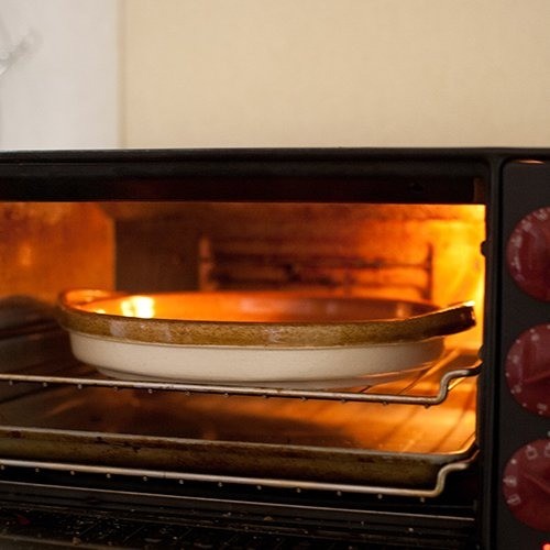 日本製 4th market 萬古燒雙耳烤盤 | 焗烤盤 陶瓷 烤箱烤盤