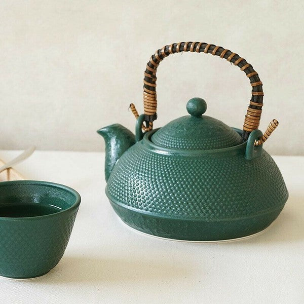 日本 南部鐵器 土瓶茶具 | 附濾網 四色 土瓶蒸 煎茶壺 煎茶碗