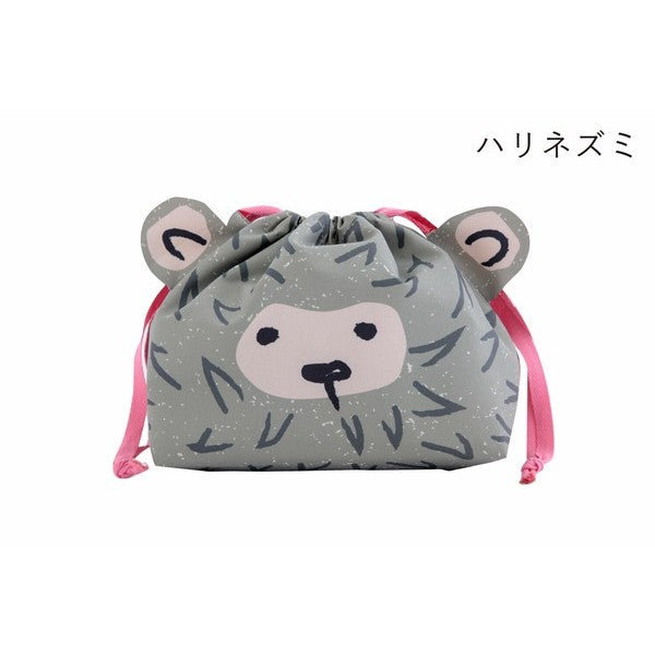 日本 CDF 動物午餐便當袋 | 保溫袋 保冷袋 束口袋 三色碗餐袋