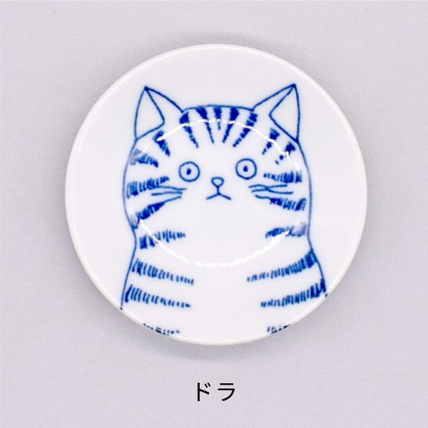 日本製 美濃燒 SHICHITA 可愛貓咪醬油碟 | 醬油碟 小盤子 迷你醬料碟