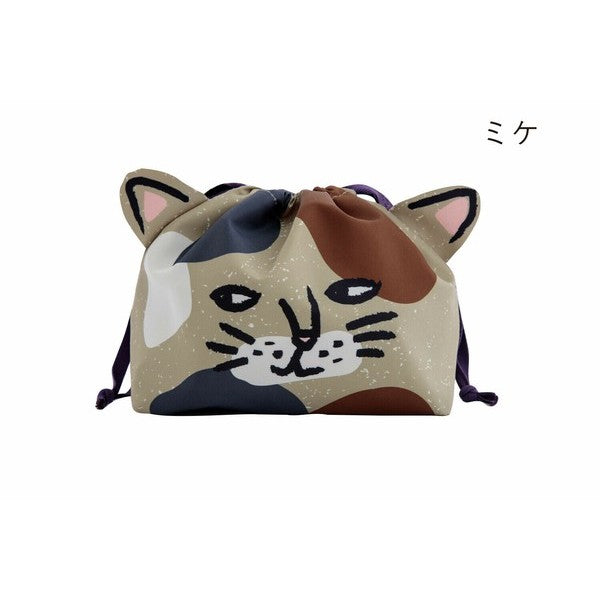 日本 CDF 動物午餐便當袋 | 保溫袋 保冷袋 束口袋 三色碗餐袋