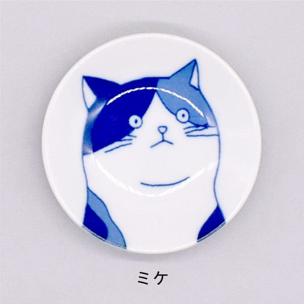 日本製 美濃燒 SHICHITA 可愛貓咪醬油碟 | 醬油碟 小盤子 迷你醬料碟