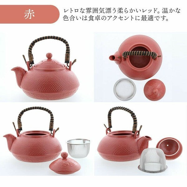 日本 南部鐵器 土瓶茶具 | 附濾網 四色 土瓶蒸 煎茶壺 煎茶碗