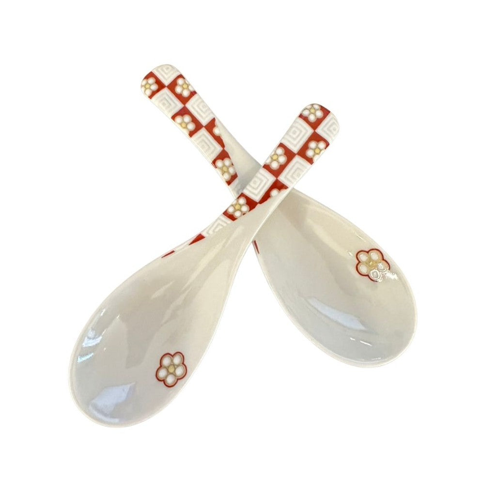 九谷燒 青郊窯 日本製彩繪湯匙 | 中華湯匙 湯匙 湯勺