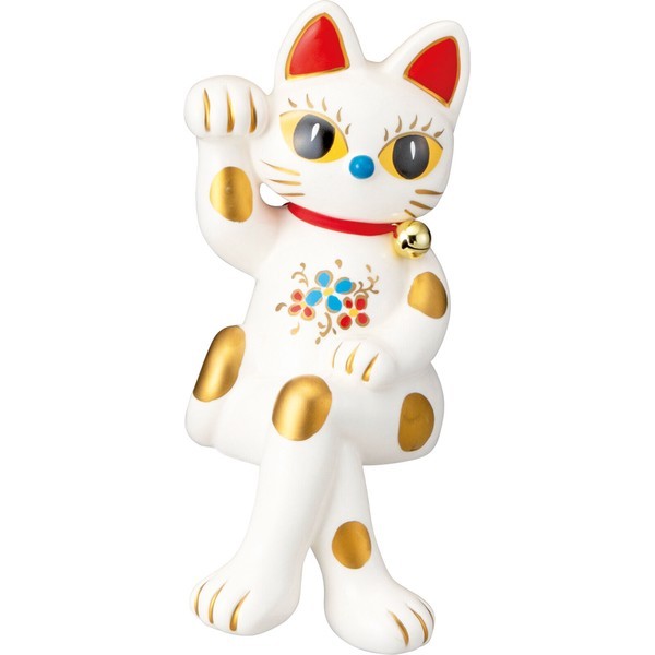 日本製 坐姿翹腳招財貓 兩色 | 開店收銀台 玄關招財 店面裝飾 招財擺飾