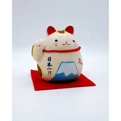 和紙招財貓︱擺飾 招財招福 富士山 風水擺飾