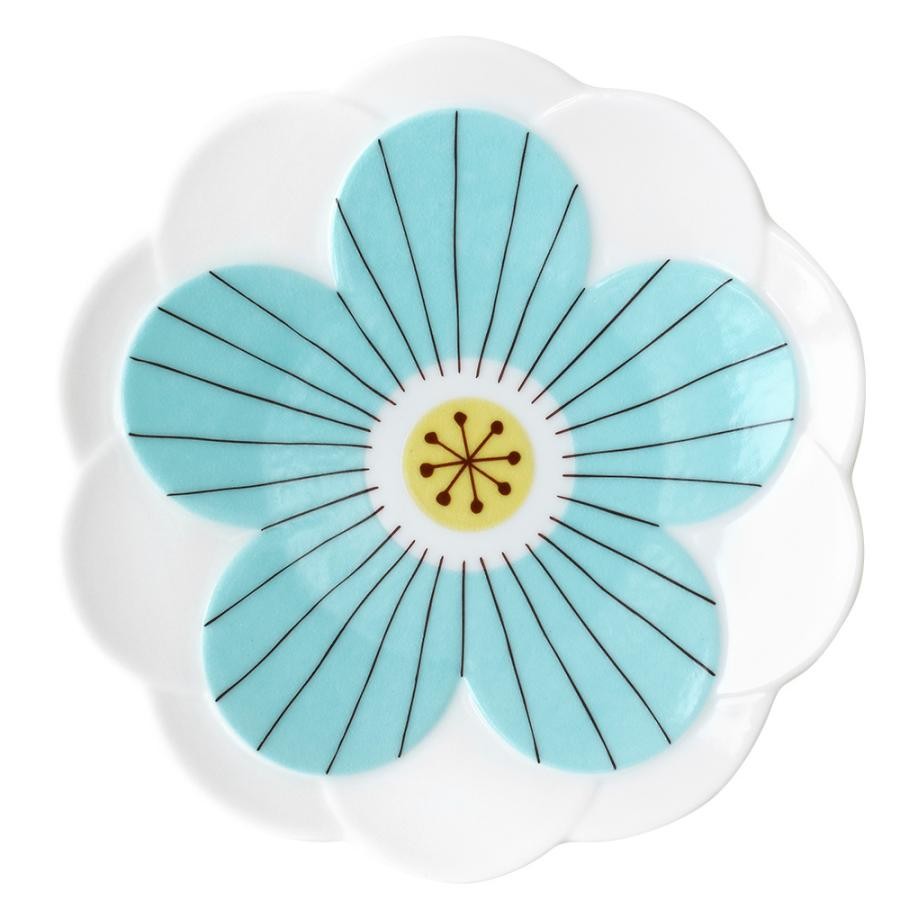 日本製 九谷燒 浪漫花盤 17cm | 中盤 點心盤 淺盤 兩色 附禮盒 晴九谷