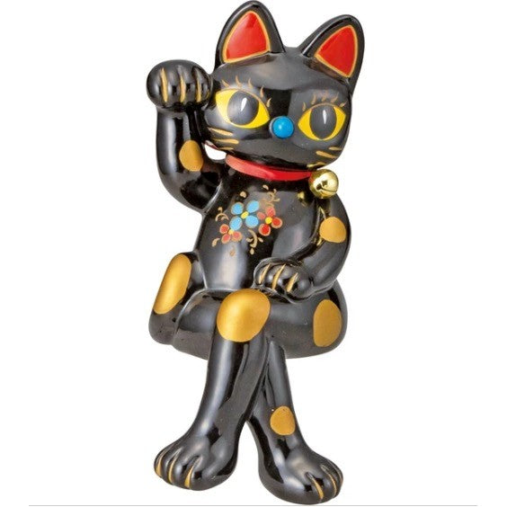 日本製 坐姿翹腳招財貓 兩色 | 開店收銀台 玄關招財 店面裝飾 招財擺飾