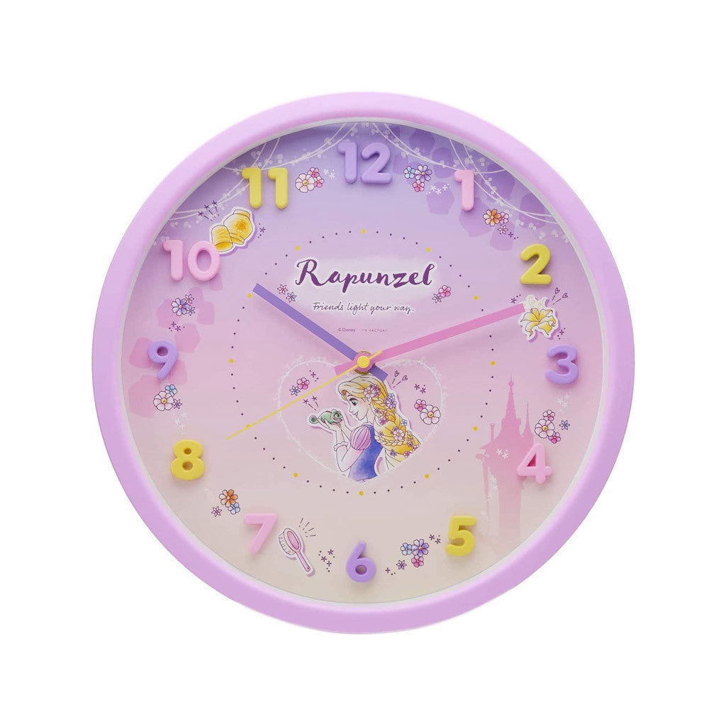 可愛卡通造型掛鐘 30cm 時鐘 卡通時鐘 壁掛時鐘 連續秒針 迪士尼 兒童房 客廳
