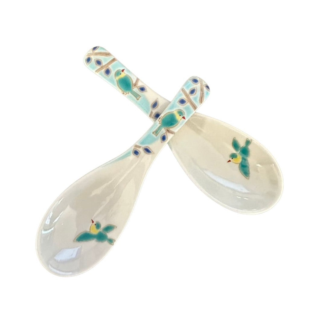 九谷燒 青郊窯 日本製彩繪湯匙 | 中華湯匙 湯匙 湯勺