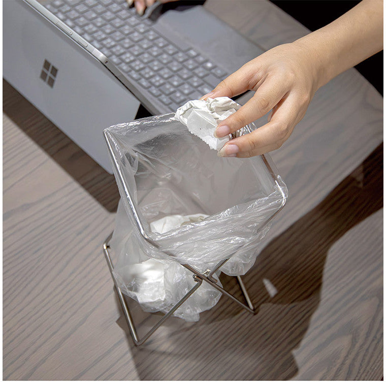 日本 CB JAPAN 可收合支架 不鏽鋼垃圾袋架 | 廚房浴室必備 露營垃圾夾