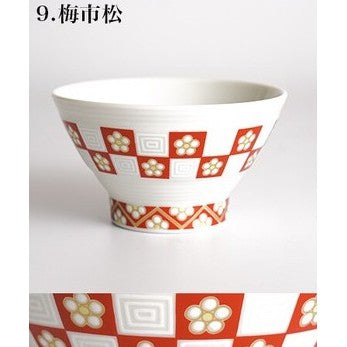 九谷燒 青郊窯 日本製彩繪飯碗和湯匙 11.5cm | 中國風 收藏碗 茶碗