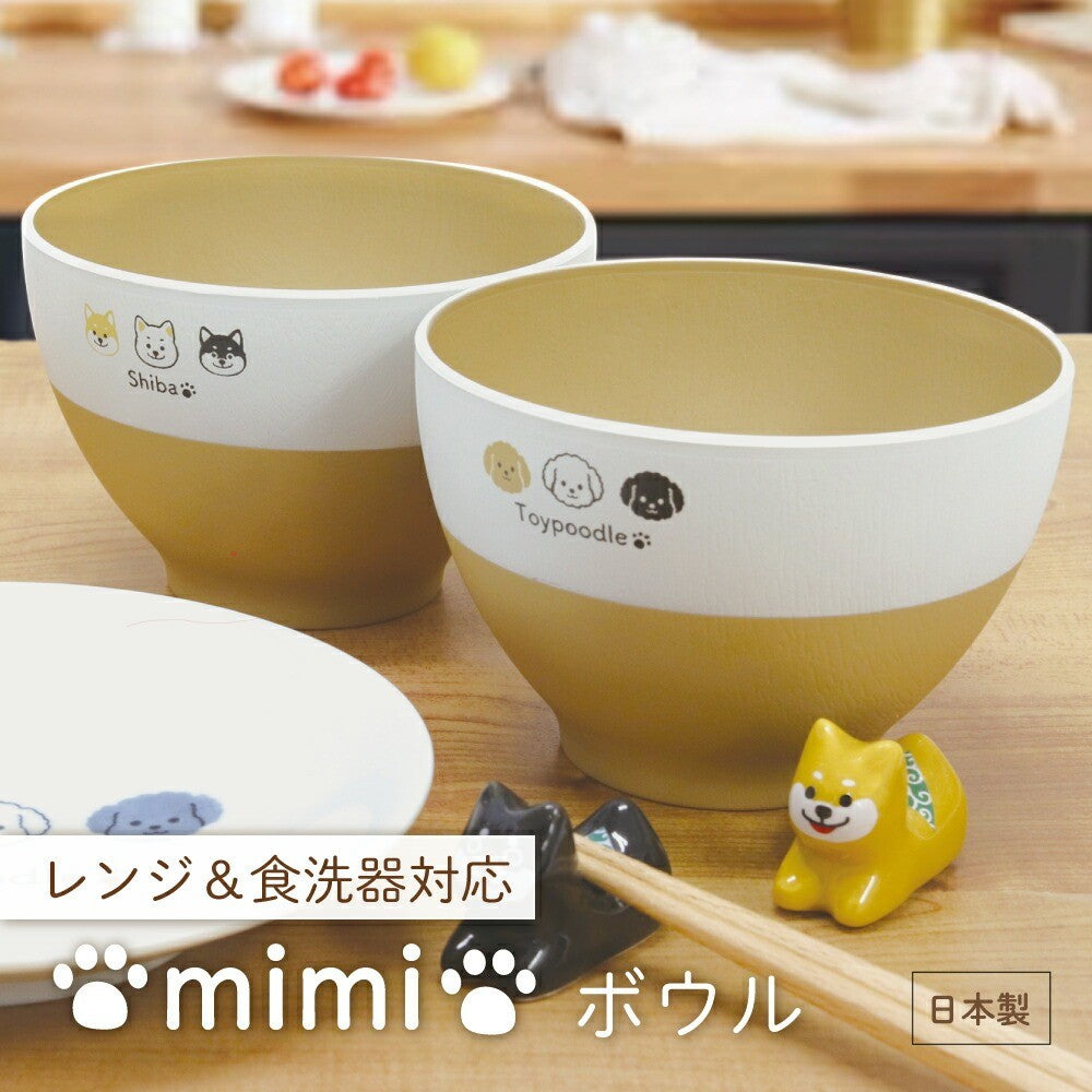 日本製 田中箸店 mimi 輕量碗 | 微波露營碗 木質碗 兒童碗