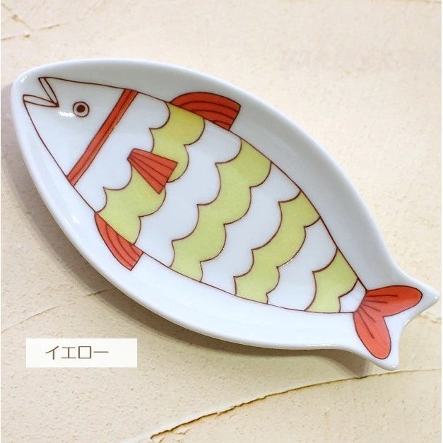 日本製 九谷燒 造型魚盤 | HAREKUTANI 陶瓷魚盤 長盤 禮盒 兩款尺寸