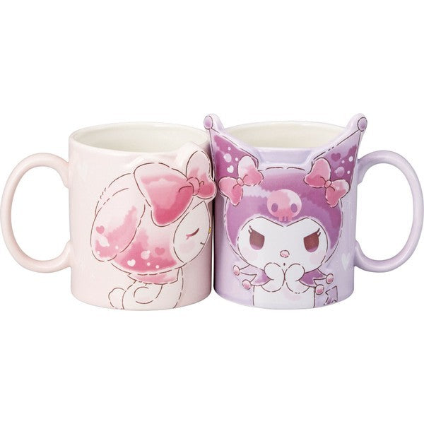 日本 迪士尼對杯 情侶馬克杯 300ml | 米奇米妮 美樂蒂 庫洛米 長髮公主