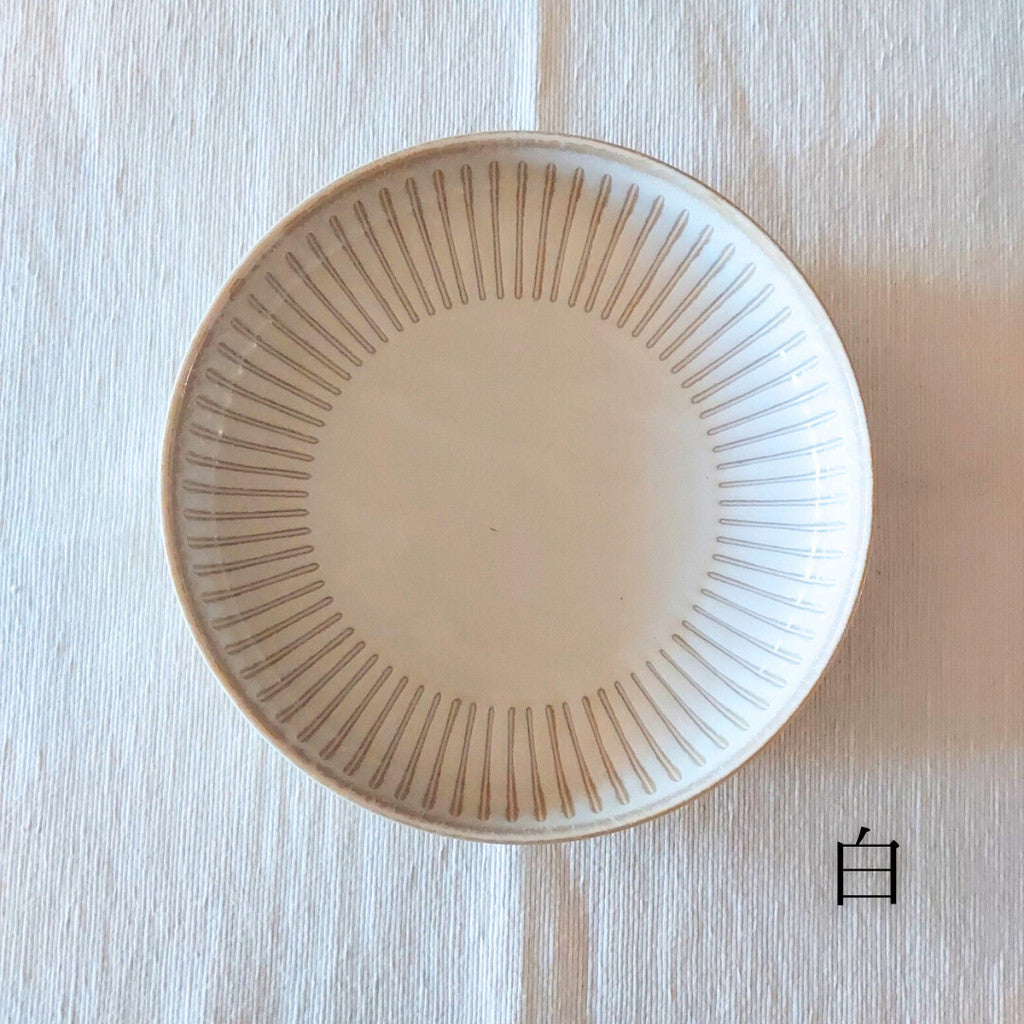 日本製 美濃燒 撥水十草 義大利麵盤︱深盤 圓盤 咖哩盤 盤子 三色可選