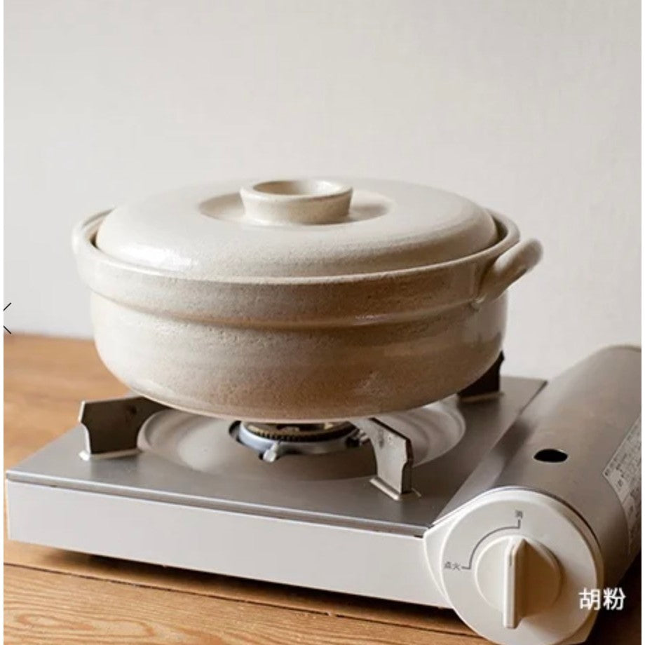 日本製 4th market 萬古燒燉煮9號湯鍋 3000c.c | 一鍋多用 滷肉 燉菜